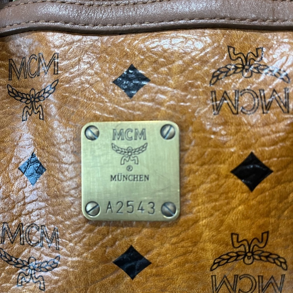 MCM COGNAC VISETOS VINTAGE HANDBAG - Picture 5 of 16